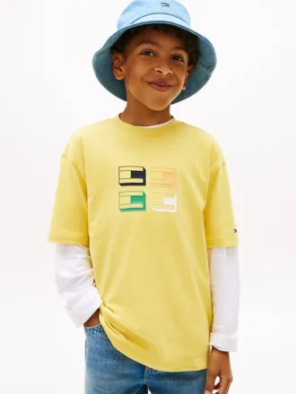 T-shirt med 3D-logotyp för barn