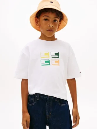 T-shirt med 3D-logotyp för barn