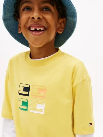 T-shirt med 3D-logotyp för barn