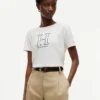 T-shirt med blommigt H-logo T-shirt med blommigt H-logo