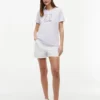 T-shirt med blommigt H-logo T-shirt med blommigt H-logo