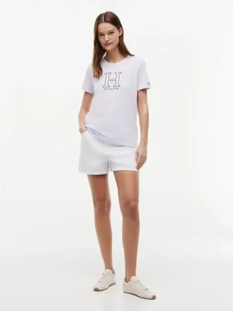 T-shirt med blommigt H-logo