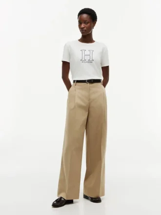 T-shirt med blommigt H-logo
