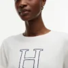 T-shirt med blommigt H-logo T-shirt med blommigt H-logo