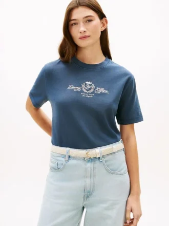T-shirt med broderad klubbemblem