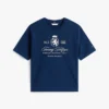 T-shirt med broderad Script Crest-logotyp