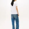 T-shirt med broderat flaggstrip-logo