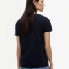 T-shirt med broderat flaggstrip-logo