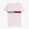 T-shirt med broderat flaggstrip-logo