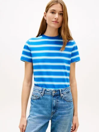 T-shirt med broderat monogram