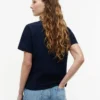 T-shirt med broderat monogram