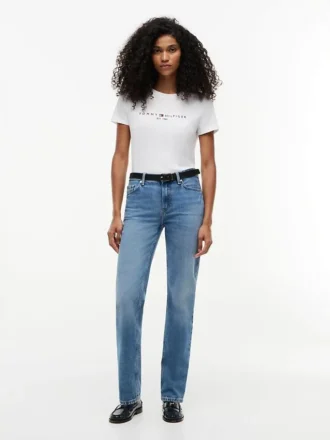 T-shirt med broderat Tommy-logo