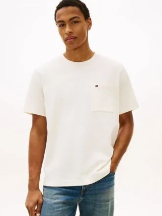 T-shirt med ficka i meshjersey