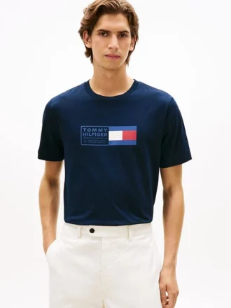 T-shirt med flagglogotyp