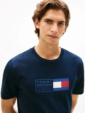 T-shirt med flagglogotyp