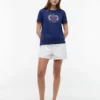 T-shirt med folierat lagerblad-logo