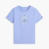 T-shirt med folierat lagerblad-logo
