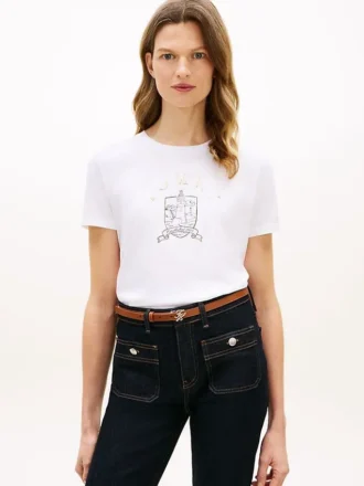 T-shirt med fyrlogotyp