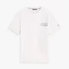 T-shirt med grafiskt tryck på ryggen i slub-bomull T-shirt med grafiskt tryck på ryggen i slub-bomull
