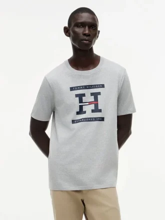 T-shirt med H-logotyp