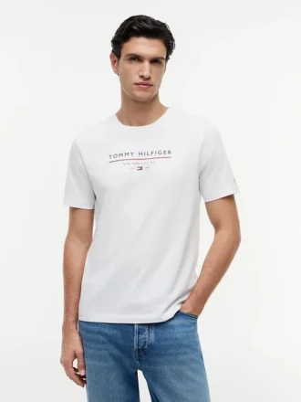 T-shirt med Hilfiger-logotyp
