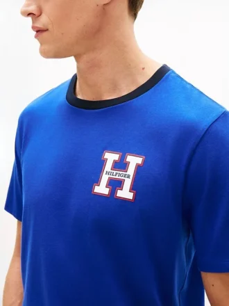 T-shirt med Hilfiger-logotyp
