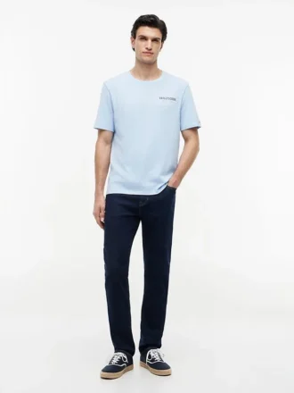 T-shirt med kustlinje-motiv
