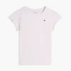 T-shirt med lettuce-kant på ärmarna för barn