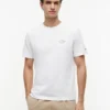 T-shirt med marininspirerad tryck på ryggen