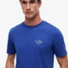 T-shirt med marininspirerad tryck på ryggen