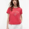 T-shirt med monogram i gingham-mönster