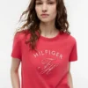 T-shirt med monogram i gingham-mönster