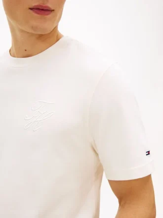 T-shirt med monogram i interlock