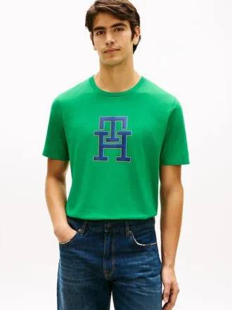 T-shirt med monogramlogotyp