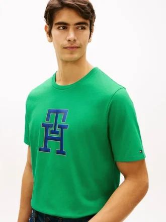 T-shirt med monogramlogotyp