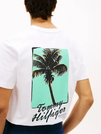 T-shirt med palmträd på ryggen