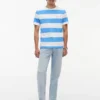 T-shirt med rugbystreck T-shirt med rugbystreck