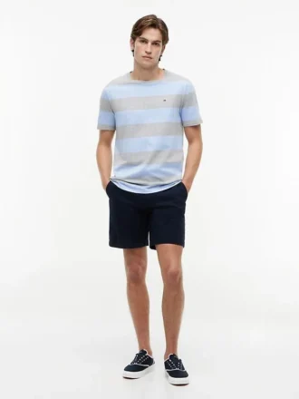T-shirt med rugbystreck