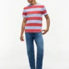 T-shirt med rugbystreck T-shirt med rugbystreck
