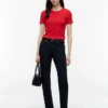 T-shirt med rund hals T-shirt med rund hals