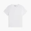 T-shirt med rund hals i linneblandning
