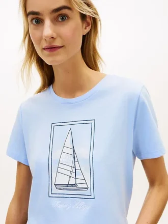 T-shirt med segelbåtsmotiv
