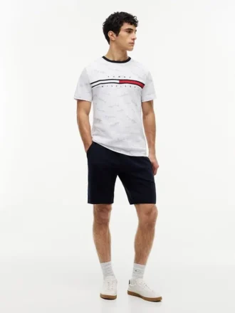 T-shirt med signaturflagga-logotyp