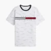 T-shirt med signaturflagga-logotyp T-shirt med signaturflagga-logotyp