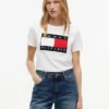 T-shirt med stort flaggmönster