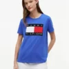T-shirt med stort flaggmönster