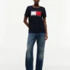 T-shirt med stort flaggmönster T-shirt med stort flaggmönster