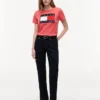 T-shirt med stort flaggmönster T-shirt med stort flaggmönster