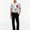 T-shirt med stort flaggmärke T-shirt med stort flaggmärke