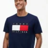 T-shirt med stort flaggmärke T-shirt med stort flaggmärke